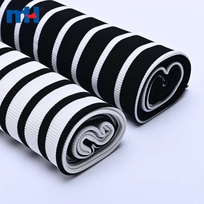 Printed Rib Knit Fabric