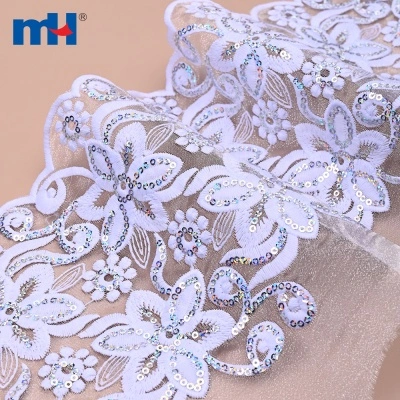 Sequins Organza Lace Trim
