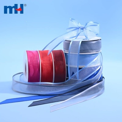 Polyester Organza Ribbon with Wide Edged
