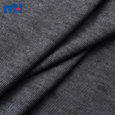 Polyester Viscose Slub Jersey Knitted Fabric