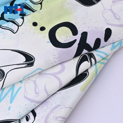 Flame-Retardant Printed 4-Way Stretch Milk Silk Fabric