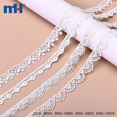 Embroidered Chemical Lace Trim with Sequins