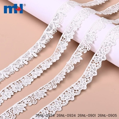 Bridal Chemical Lace Trim with Sequins