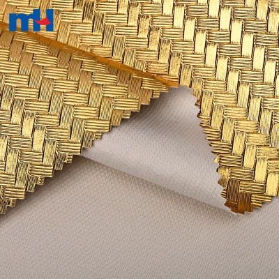 PVC Luggage Leather Fabric with Mesh Backing