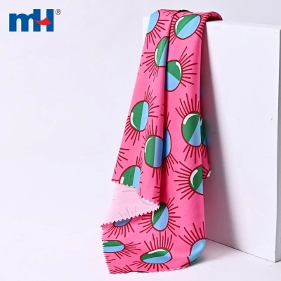 Printed Stretch Satin Chiffon Fabric