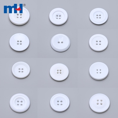 Single Color Four Hole Resin Button