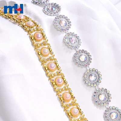 AB Plastic Rhinestone Chain