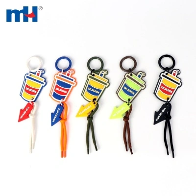 Drink Cup PVC Keychain with Arrow Charm