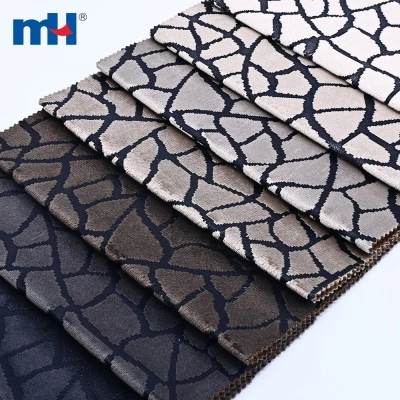 Foil Embossed Holland Velvet Upholstery Fabric