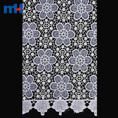 Laser Embroidered Guipure Chemical Lace Fabric