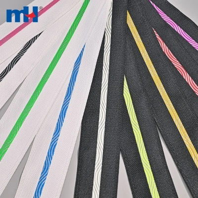 No.7 Nylon Zipper Long Chain with Reflective Strip