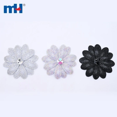 Nonwoven Flower Applique Buckles for Shoes