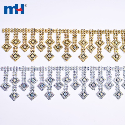 Plastic Chain with Rhinestone & Stone