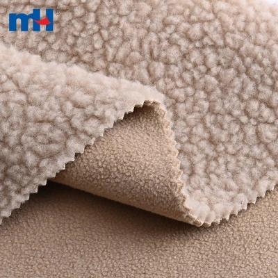 Polar Fleece Bonded Faux Lambswool Fabric