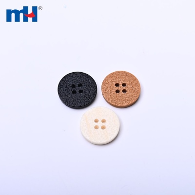 Brushed-Texture Resin Suit Button
