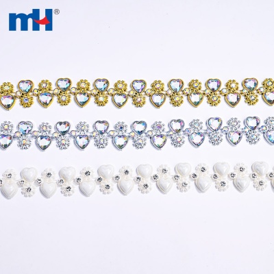 Plastic Rhinestone Chain