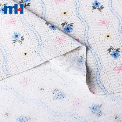 Printed Flame-Retardant Jacquard Knit Fabric