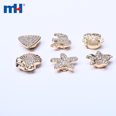 Alloy Face Decorative Button Cover