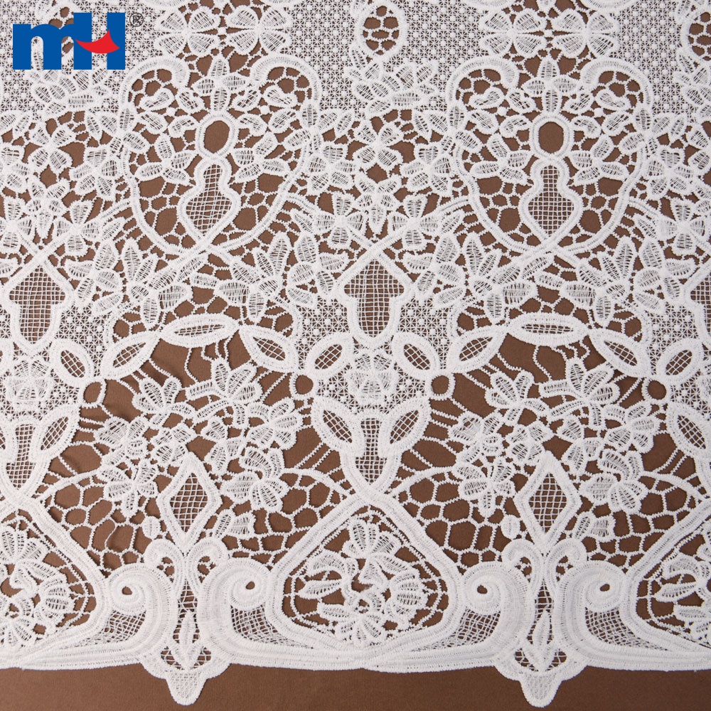 Burgundy Lace Fabric - Guipure lace - lace fabric from