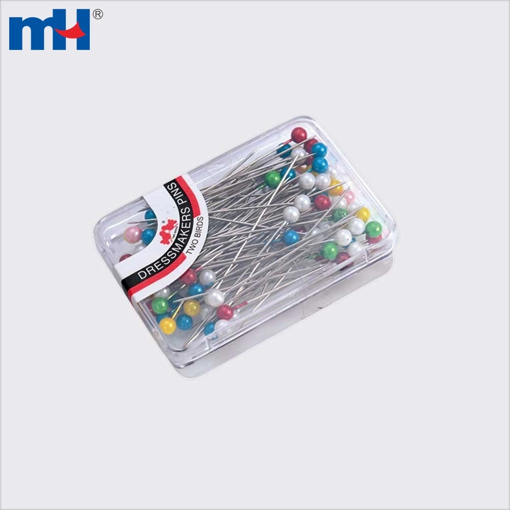 Dressmaker Sewing Corsage Faux Pearl Headed Pins Needles Multicolor 160 Pcs  