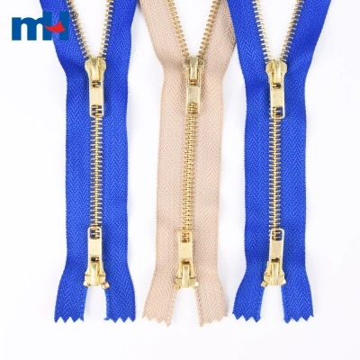 #5 Brass Two-ways Zipper