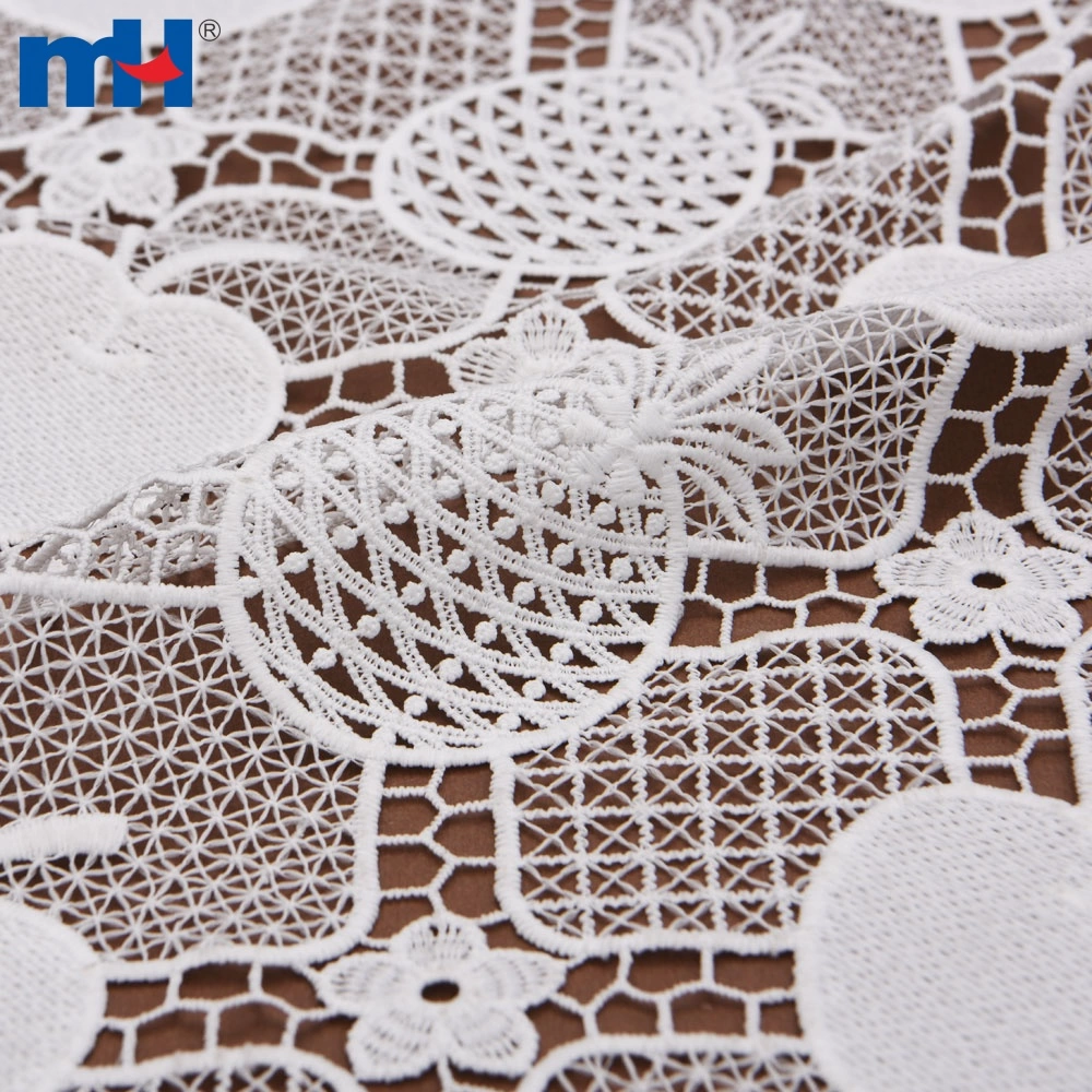 1m Milky white Guipure Lace Galloon 5cm Width - Fabric Guild