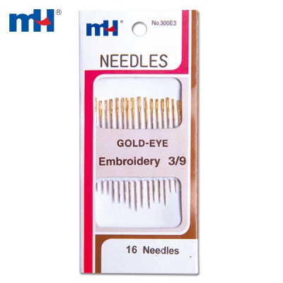 16 Pieces Gold-eye Embroidery Needles