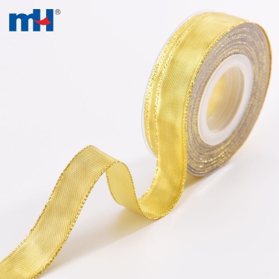 Gold Metallic Edge Ribbon