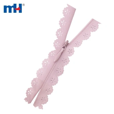 #3 Invisible Designed Lace Tape Zipper