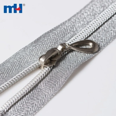 5# Nylon Silver Teeth Open End Zippers