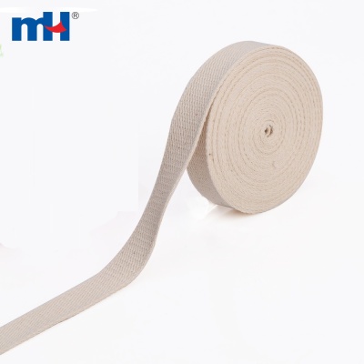 Raw White Plain Weaving Cotton Webbing Bunting Tape