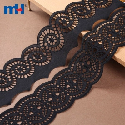 Black Eyelet Lace Trim