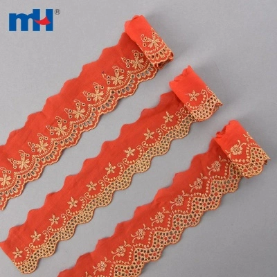 Metallic Africa Lace Trim