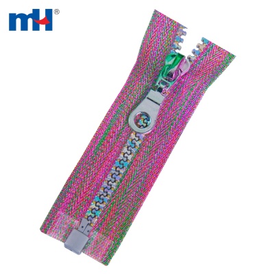 #5 Plastic Multi-color Teeth & Tape Zipper