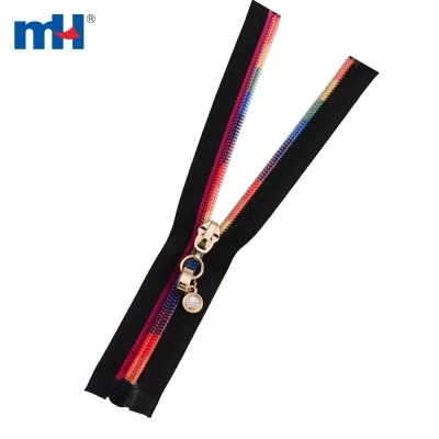 #7 Rainbow Teeth Nylon Separating Zippers