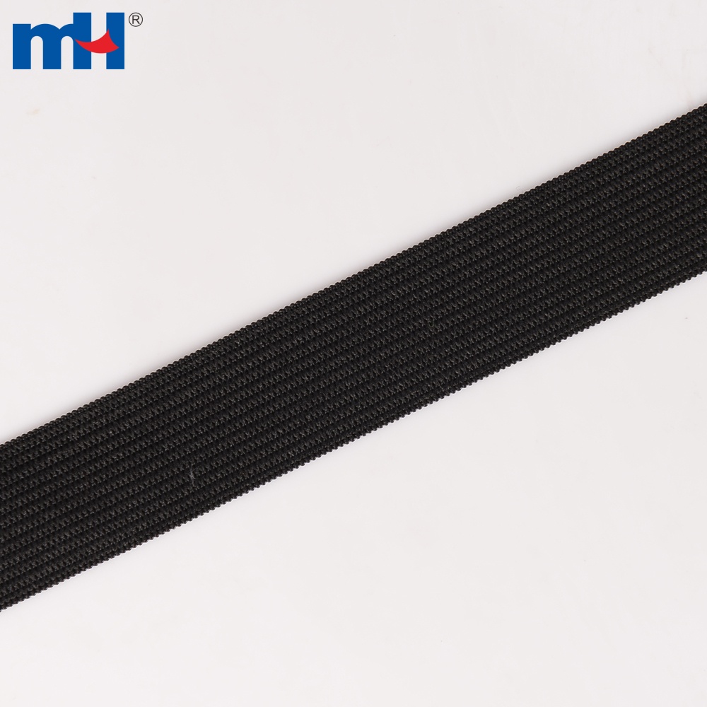 20mm Wide Black Knitted Elastic Tape Factory in China