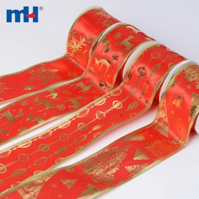 Red Satin Christmas Ribbon