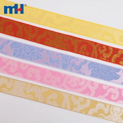 Brocade Ribbon with Embossed Border