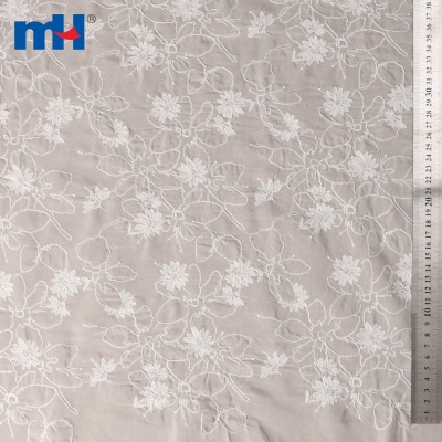 49inch Embroidered Chiffon Fabric