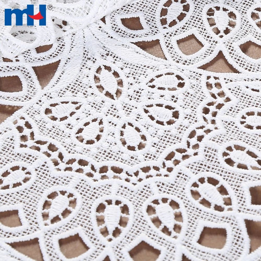 Beauty Chemical Lace Fabric / Cupion Lace Fabric With Polyester / Cotton  Material