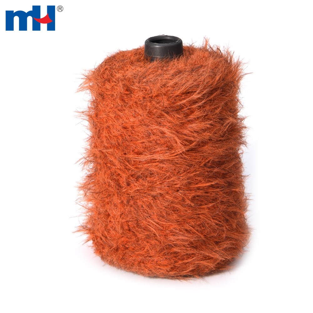 3CM Nylon Feather Yarn With Streight Pile Fur Like For Sweater