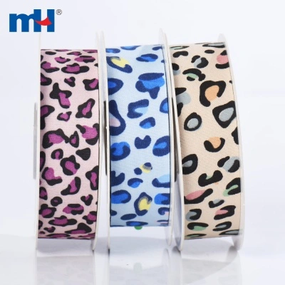 25mm Leopard Polyester Ribbon