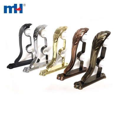 Double Curtain Rod Brackets