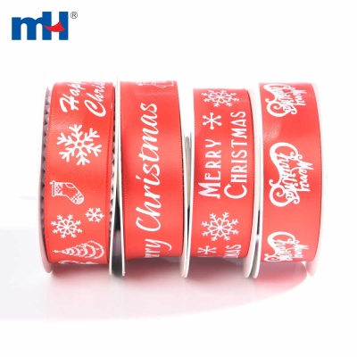 25mm Merry Christmas Ribbon