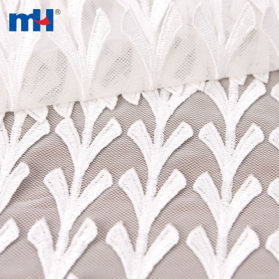 White 3D Mesh Lace