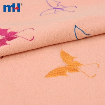 Embroidered Wool Fabric