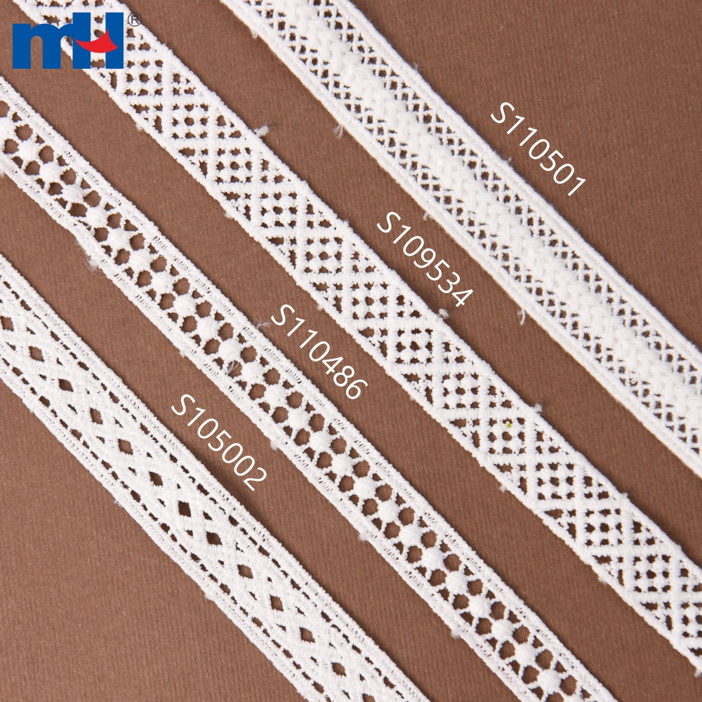White Cotton Embroidered Lace Net Fabric Trim DIY Sewing Handmade