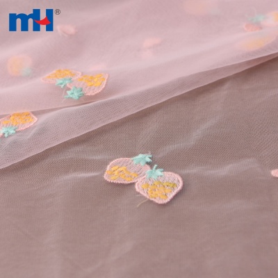 Embroidered Tulle Fabric