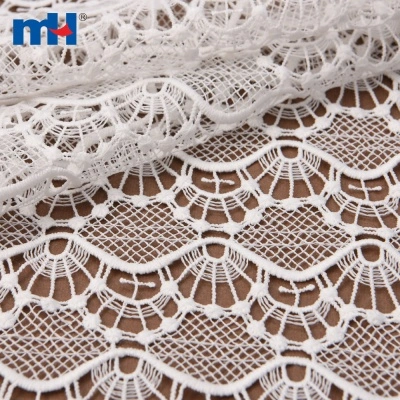 White Guipure Lace Fabric