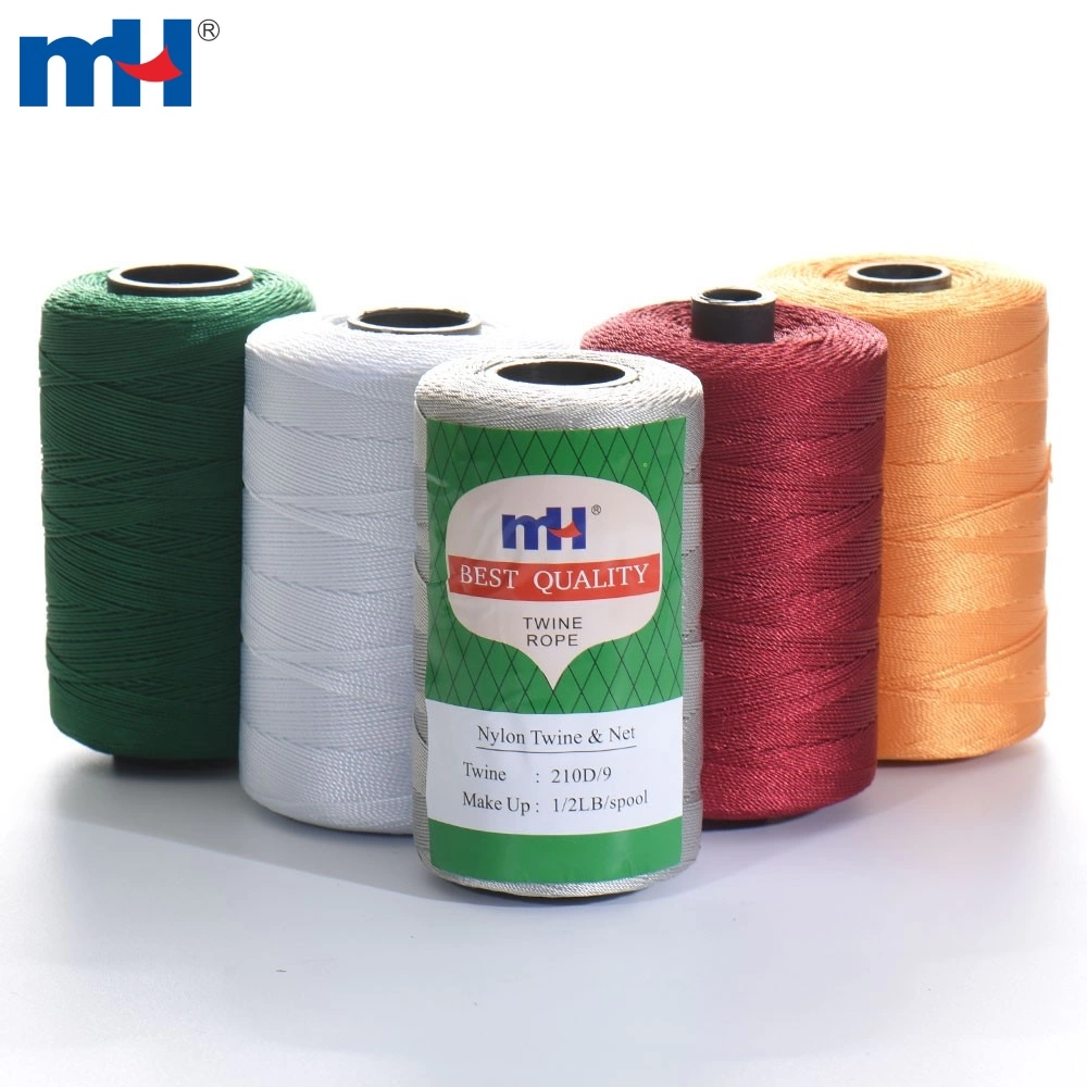 High Strength Fishing Twine with Nylon, Polyester, and PP Yarn